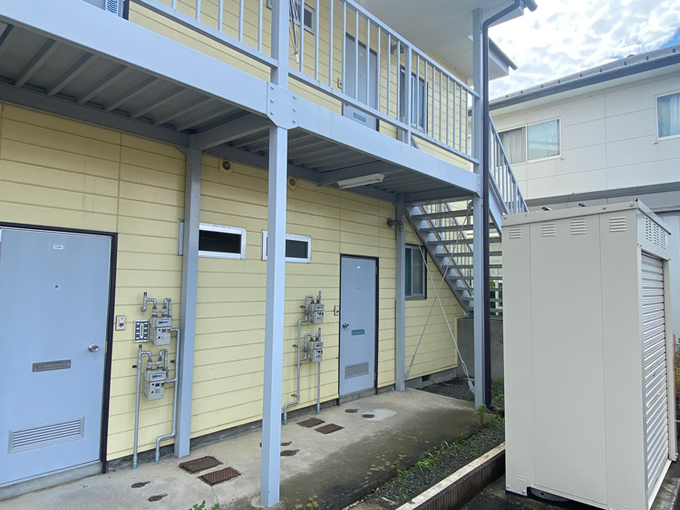 郡山リフォーム木造アパートの外壁・屋根塗装ビフォー