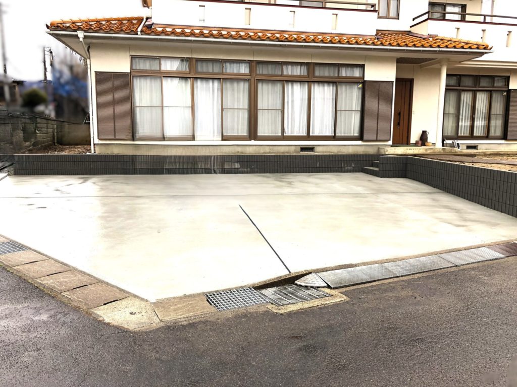郡山リフォーム駐車場拡張アフター写真