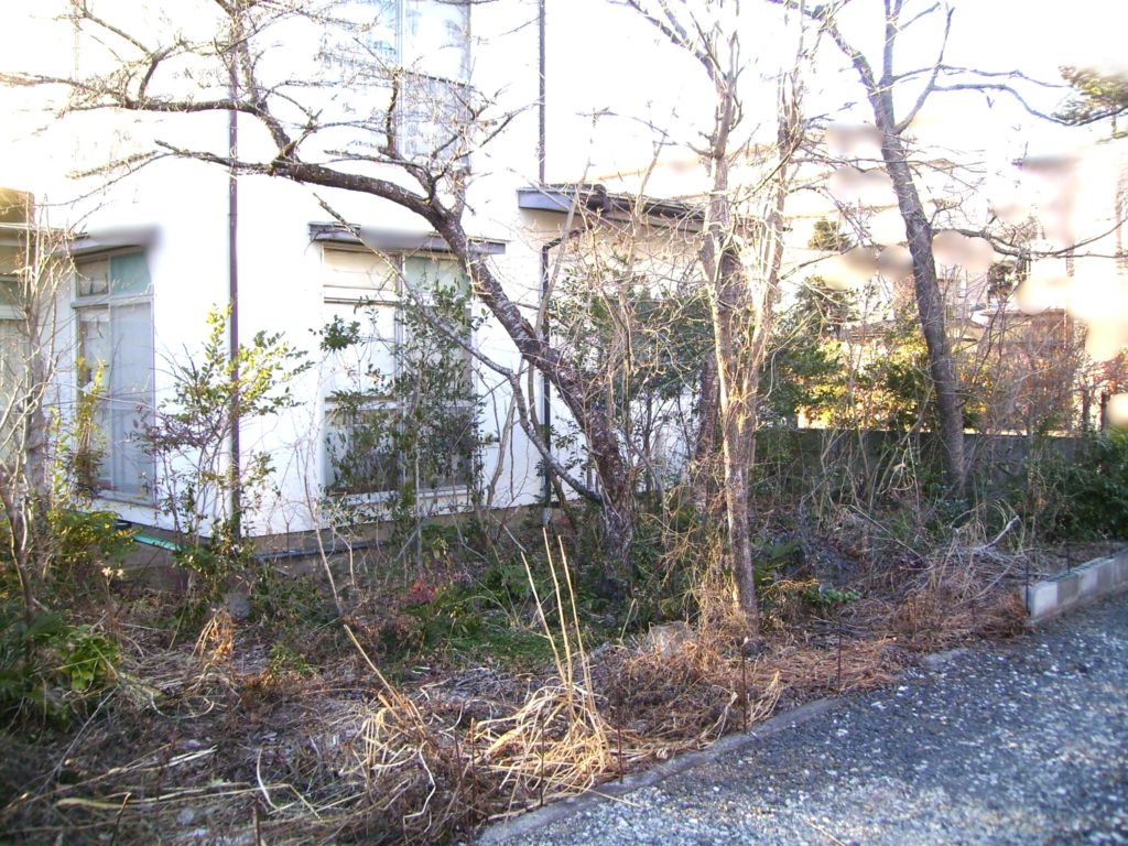 郡山リフォーム駐車場設置ビフォー写真
