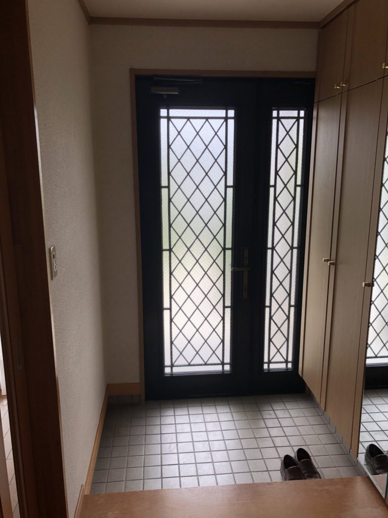 郡山リフォーム玄関ドア変更-2施工前