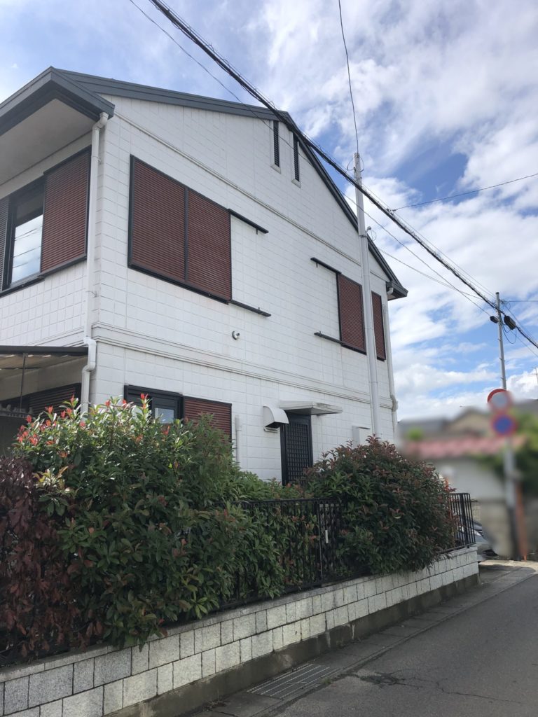 郡山リフォーム前外部全塗装施工事例120-1