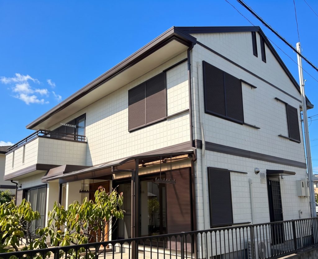 郡山リフォーム後外部全塗装施工事例120-2