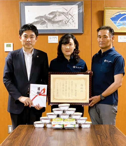 令和8年 郡山市へパックご飯780個を寄付